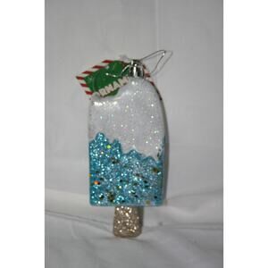 Ice Cream Popsicle Sculpture Shatterproof Christmas Ornament 4" tall